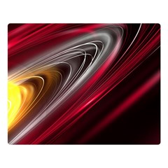 Circle Background Red Dark Bokeh Double Sided Flano Blanket (Large) 