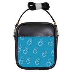 Bubble Group Pattern Abstract Girls Sling Bag