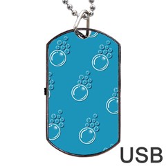 Bubble Group Pattern Abstract Dog Tag Usb Flash (one Side)