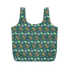 Nature Pattern Spring Green Full Print Recycle Bag (m)
