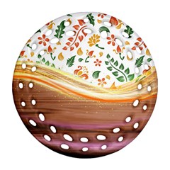 Floral Background Abstract Pattern Ornament (round Filigree)