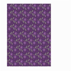 Flowers Violet Decorative Pattern Large Garden Flag (two Sides)