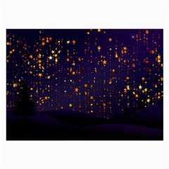 Christmas Background Star Large Glasses Cloth by Vaneshart