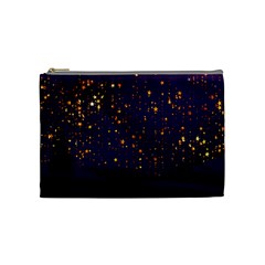 Christmas Background Star Cosmetic Bag (medium)