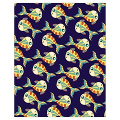 Fish Background Abstract Animal Drawstring Bag (small)