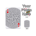 Triangle Poly Low Poly Background Playing Cards 54 Designs (Mini) Front - Heart4