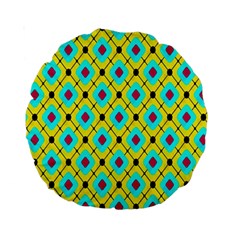 Pattern Tiles Square Design Modern Standard 15  Premium Round Cushions