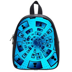 Social Media Smartphone Monitor School Bag (small)