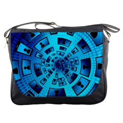 Social Media Smartphone Monitor Messenger Bag by Vaneshart