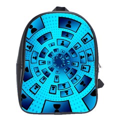 Social Media Smartphone Monitor School Bag (xl)