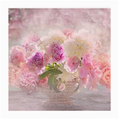 Nature Landscape Flowers Peonie Medium Glasses Cloth (2 Sides) by Vaneshart