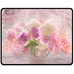 Nature Landscape Flowers Peonie Fleece Blanket (medium) 