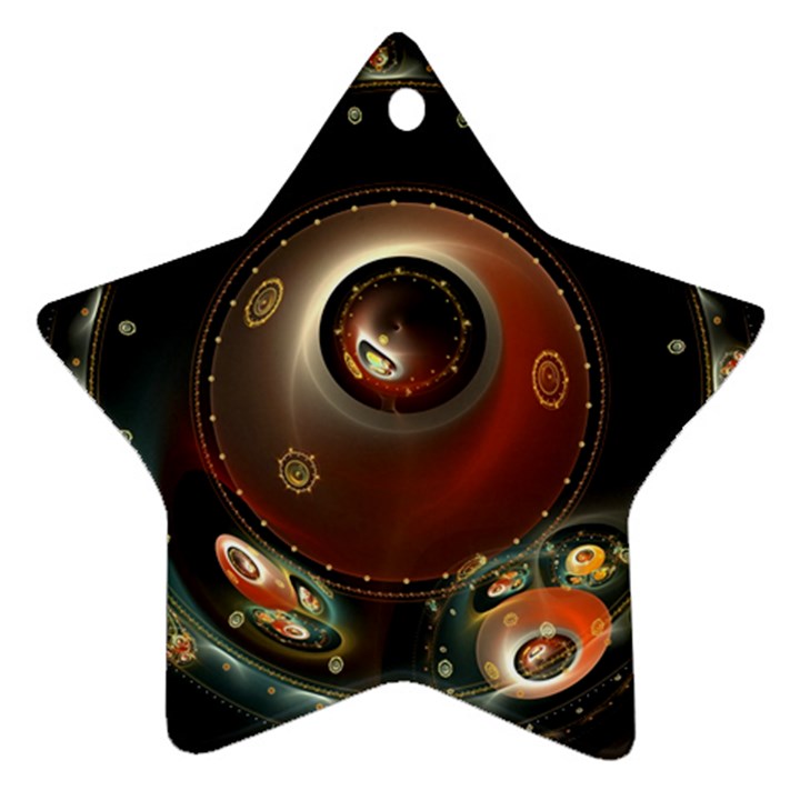 Pattern Background Swinging Design Ornament (Star)