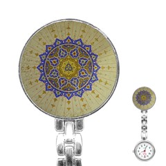 Image Star Pattern Mosque Tashkent Stainless Steel Nurses Watch by Vaneshart