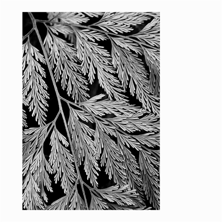 Fern Leaves Foliage Black And White Small Garden Flag (Two Sides)