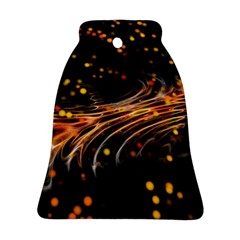 Abstract Background Particles Wave Ornament (bell)