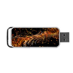 Abstract Background Particles Wave Portable Usb Flash (two Sides)