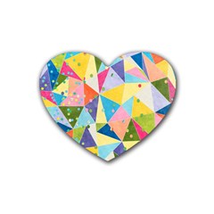 Abstract Background Colorful Heart Coaster (4 Pack)  by Vaneshart