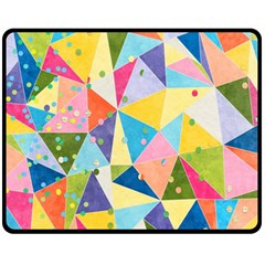 Abstract Background Colorful Fleece Blanket (medium) 