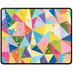 Abstract Background Colorful Double Sided Fleece Blanket (medium) 