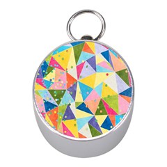 Abstract Background Colorful Mini Silver Compasses by Vaneshart