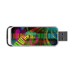 Music Piano Treble Clef Clef Portable Usb Flash (two Sides)