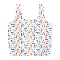 Linux Kernel Penguin Pattern Logo Full Print Recycle Bag (l) by Vaneshart