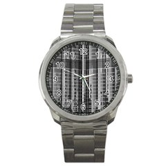 Architecture Structure Glass Metal Sport Metal Watch by Vaneshart