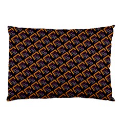 Abstract Orange Geometric Pattern Pillow Case (two Sides) by Vaneshart