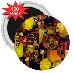 Background Abstract Texture Pattern 3  Magnets (100 Pack)