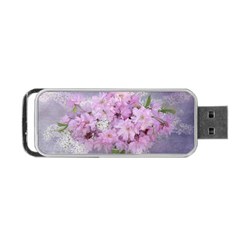 Nature Landscape Cherry Blossoms Portable Usb Flash (one Side)