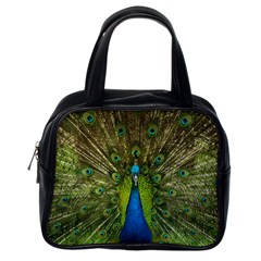 Peacock Feathers Bird Nature Classic Handbag (One Side)