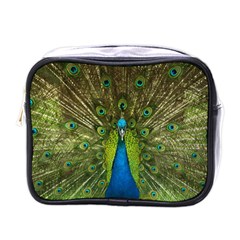 Peacock Feathers Bird Nature Mini Toiletries Bag (One Side)