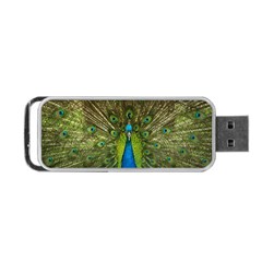 Peacock Feathers Bird Nature Portable USB Flash (Two Sides)