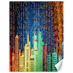 Matrix City Urbanization Technology Canvas 18  X 24  by Vaneshart