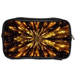 Christmas Star Wallpaper Explosion Toiletries Bag (two Sides)