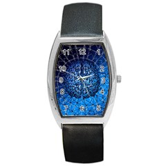 Brain Web Network Spiral Think Barrel Style Metal Watch