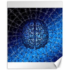 Brain Web Network Spiral Think Canvas 16  x 20 