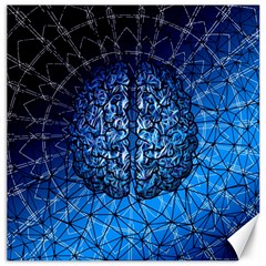 Brain Web Network Spiral Think Canvas 20  x 20 