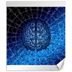 Brain Web Network Spiral Think Canvas 20  X 24 
