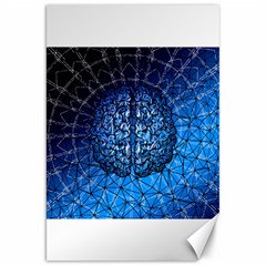 Brain Web Network Spiral Think Canvas 20  x 30 