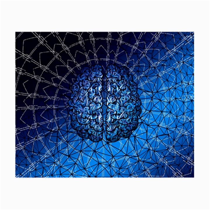 Brain Web Network Spiral Think Small Glasses Cloth (2 Sides)