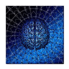 Brain Web Network Spiral Think Face Towel