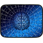 Brain Web Network Spiral Think Fleece Blanket (Mini) 35 x27  Blanket