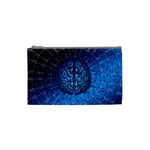 Brain Web Network Spiral Think Cosmetic Bag (Small) Front