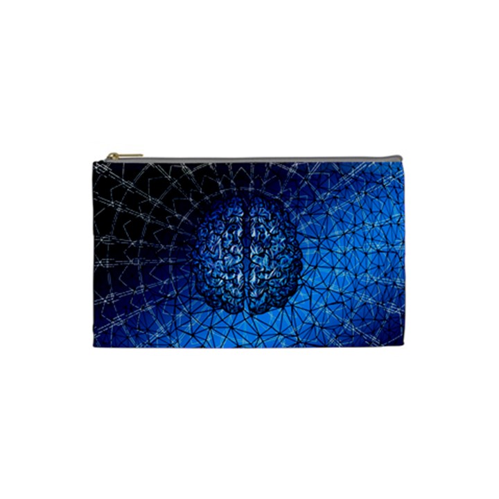 Brain Web Network Spiral Think Cosmetic Bag (Small)