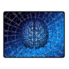 Brain Web Network Spiral Think Fleece Blanket (small)