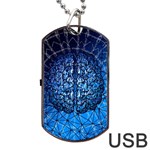 Brain Web Network Spiral Think Dog Tag USB Flash (One Side) Front