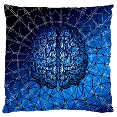 Brain Web Network Spiral Think Large Cushion Case (One Side)