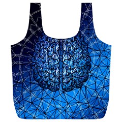 Brain Web Network Spiral Think Full Print Recycle Bag (xl) by Vaneshart